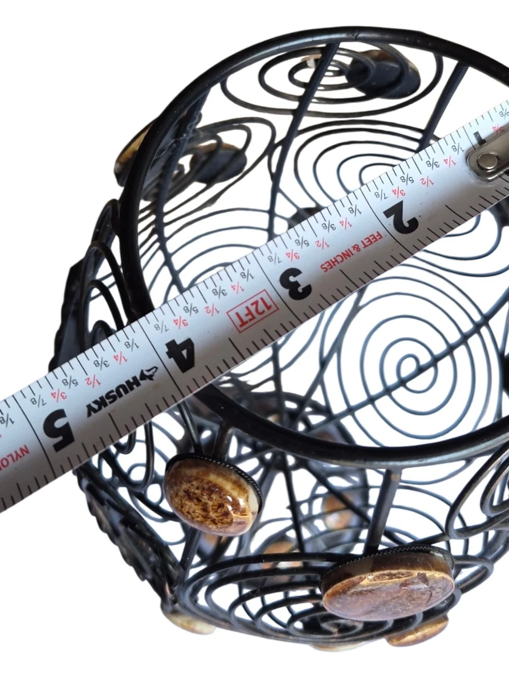 Metal Wine Glass Cork Holder Cage 12